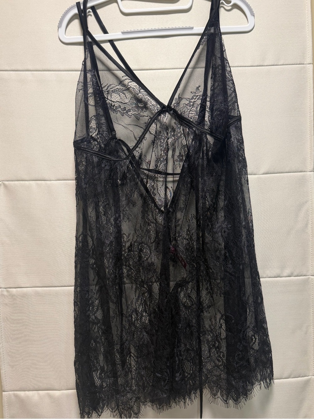 Adore Me Black Lace Babydoll Chemise Sheer Lingerie 3X Coquette Romantic